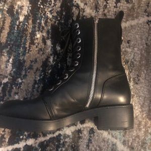 Zara zip up moto boots